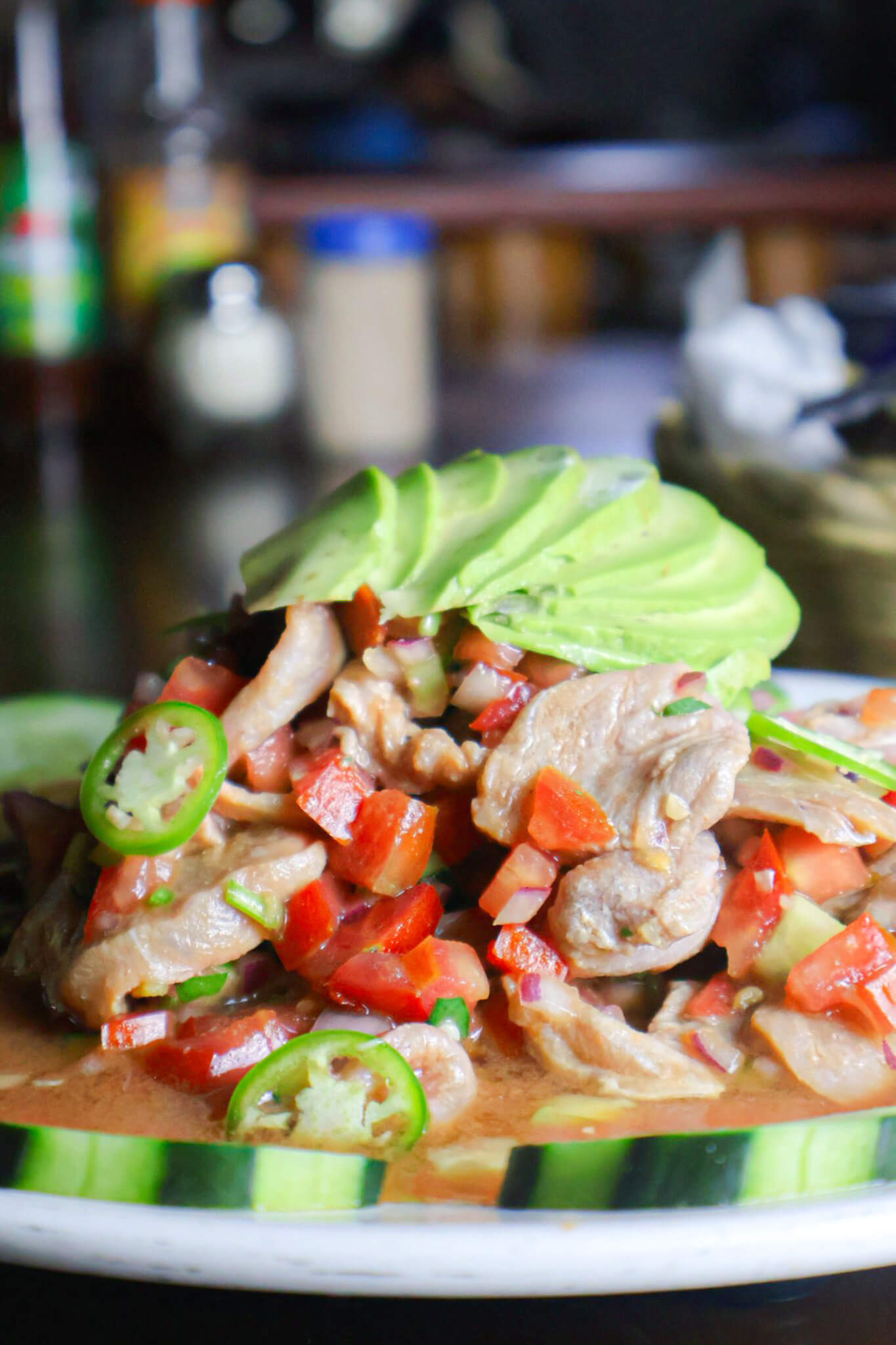 Platillo de mariscos Tiburón de la Costa 32