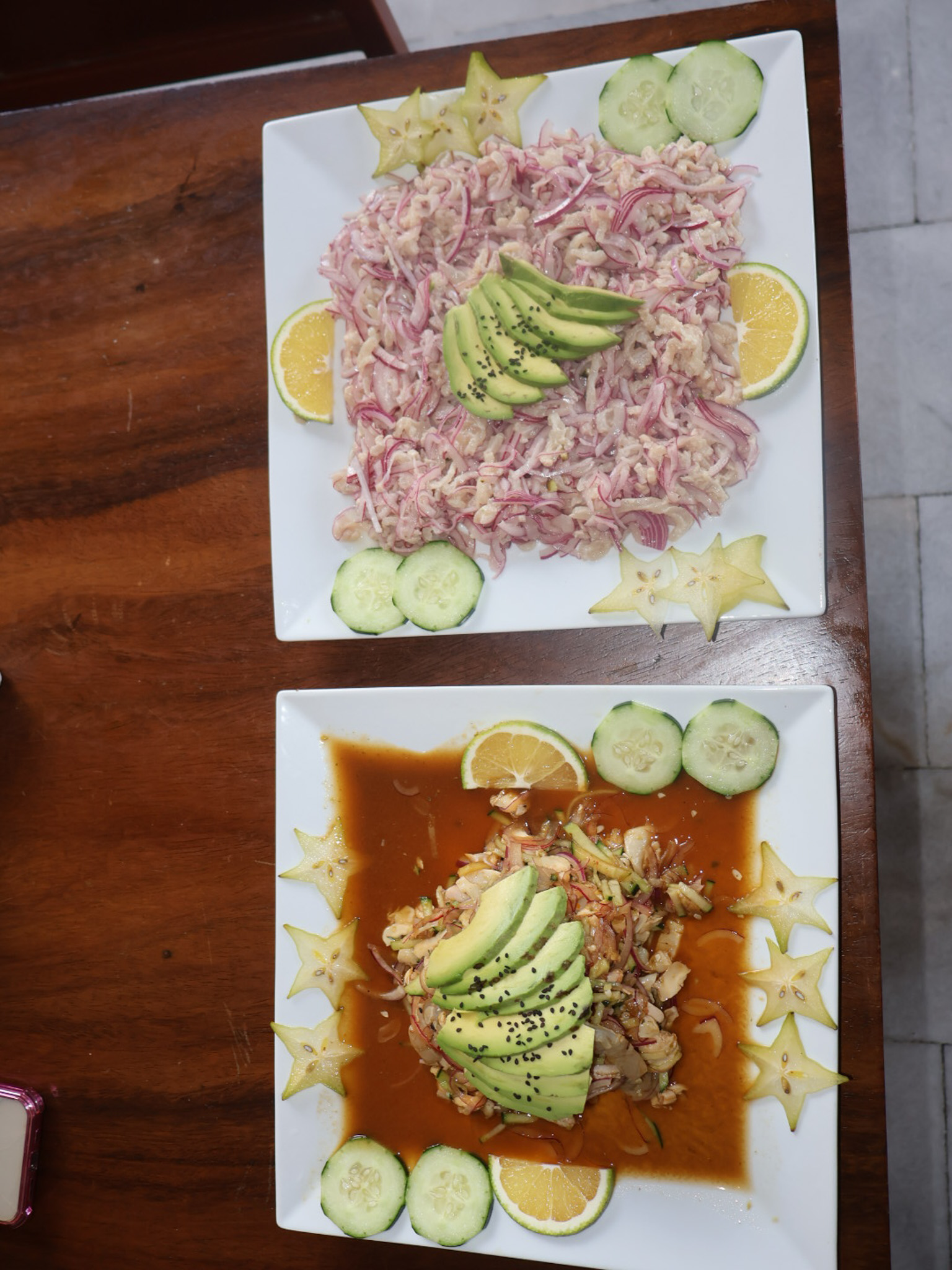 Platillo de mariscos Tiburón de la Costa 34