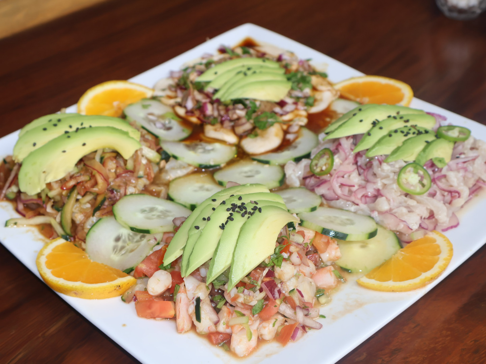 Platillo de mariscos Tiburón de la Costa 36